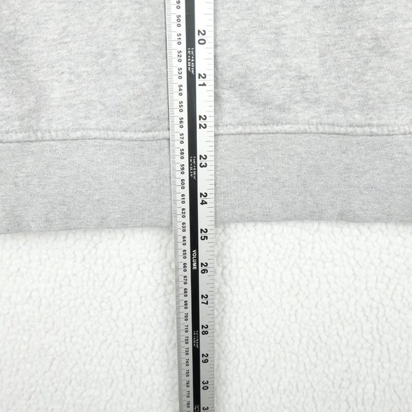 Adidas Trefoil Sweater Womens Small Gray Blue Striped Pullover Crew Sweatshirt - Picture 7 of 10